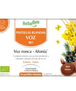 Pranarom HerbalGem Pastillas Blandas Voz Ronca 24 pastillas