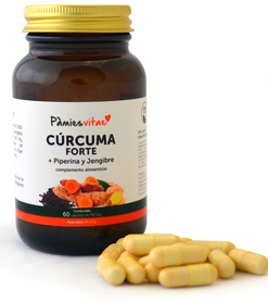 Alternative view of Cúrcuma Forte con Piperina y Jengibre, 60cap. Pàmies Vitae