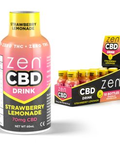 Zen CBD Bebida de CBD Fresa-Limonada 60ml 70mg CBD (10uds/display)